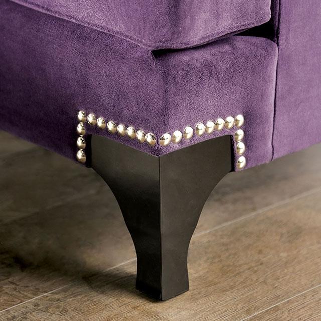 Sisseton Purple Sofa - LATIN HOME FURNITURE - (POMONA,CA)