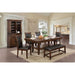 MEAGAN I Brown Cherry Dining Table - LATIN HOME FURNITURE - (POMONA,CA)