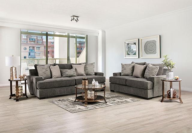 HOLBORN Sofa, Gray - LATIN HOME FURNITURE - (POMONA,CA)