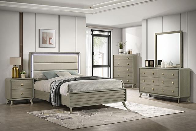 Rainier E.King Bed - LATIN HOME FURNITURE - (POMONA,CA)