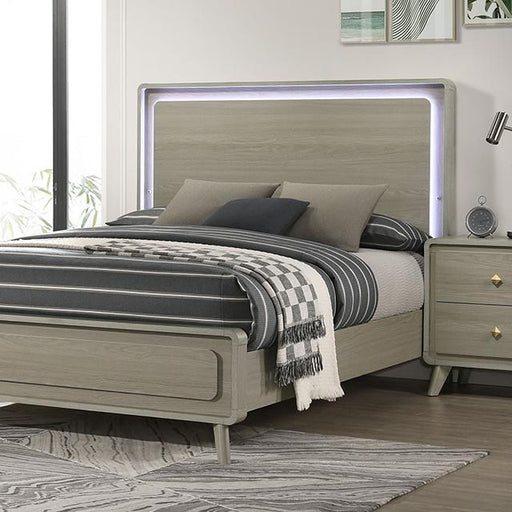 Rainier Bed Gray - LATIN HOME FURNITURE - (POMONA,CA)