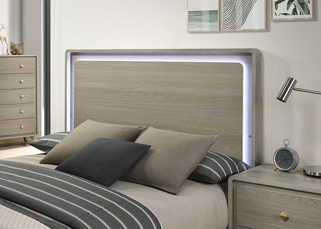 Rainier Queen Bedroom Set Gray - LATIN HOME FURNITURE - (POMONA,CA)