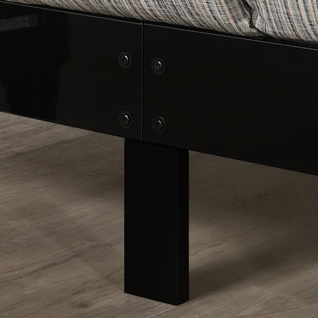 MAGDEBURG Cal.King Bed, Black & White - LATIN HOME FURNITURE - (POMONA,CA)