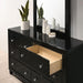 MAGDEBURG Cal.King Bed, Black & White - LATIN HOME FURNITURE - (POMONA,CA)