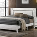MAGDEBURG Cal.King Bed, Black & White - LATIN HOME FURNITURE - (POMONA,CA)