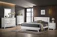 MAGDEBURG Cal.King Bed, Black & White - LATIN HOME FURNITURE - (POMONA,CA)