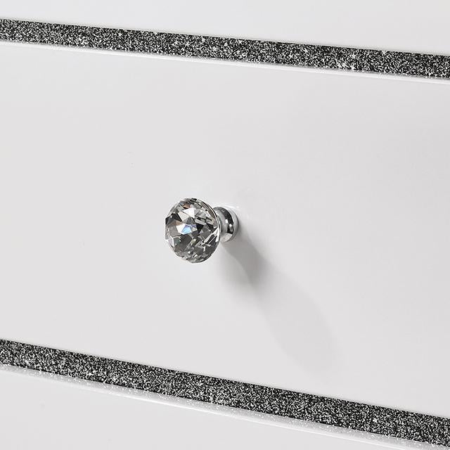 MAGDEBURG Cal.King Bed, Black & White - LATIN HOME FURNITURE - (POMONA,CA)