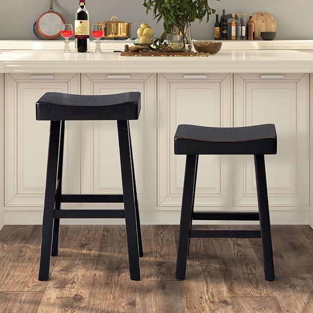 Biasca 29" Stool (2/CTN) White, Brown, & Black - LATIN HOME FURNITURE - (POMONA,CA)