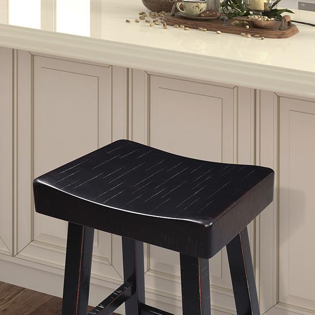 Biasca 29" Stool (2/CTN) White, Brown, & Black - LATIN HOME FURNITURE - (POMONA,CA)