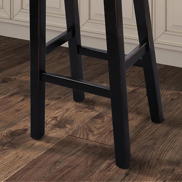 Biasca 29" Stool (2/CTN) White, Brown, & Black - LATIN HOME FURNITURE - (POMONA,CA)