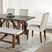 Losone Dining Table Set with Bench Rustic - LATIN HOME FURNITURE - (POMONA,CA)