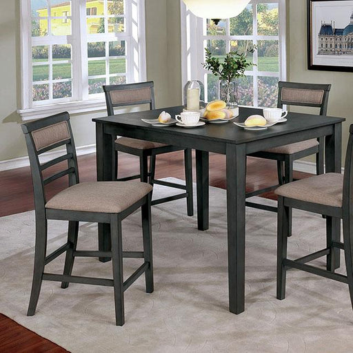 Fafnir 5 & 7 Piece Counter Ht Table Set - LATIN HOME FURNITURE - (POMONA,CA)