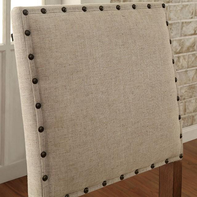 SANIA Rustic Oak Counter Ht. Chair (2/CTN) - LATIN HOME FURNITURE - (POMONA,CA)