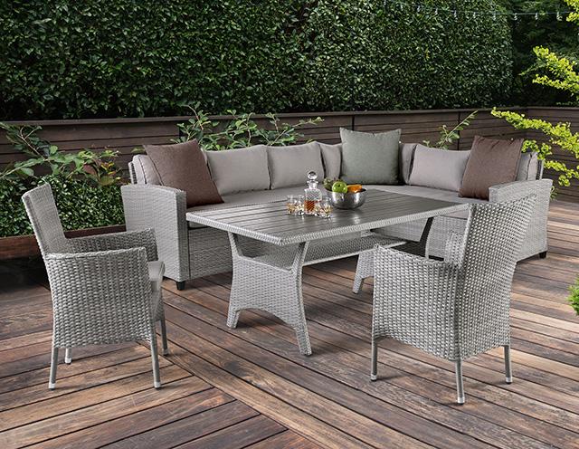 Kimara 3 & 5 Piece. Patio Dining Set - LATIN HOME FURNITURE - (POMONA,CA)