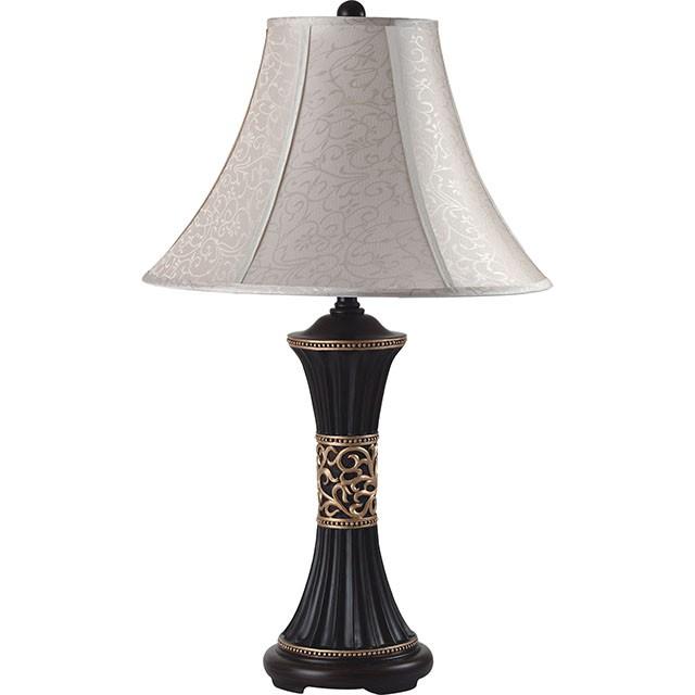 Naya Espresso/Gold Pattern 11"H Table Lamp (2/CTN) image