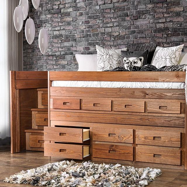 Cleo Twin Captain Bed - LATIN HOME FURNITURE - (POMONA,CA)