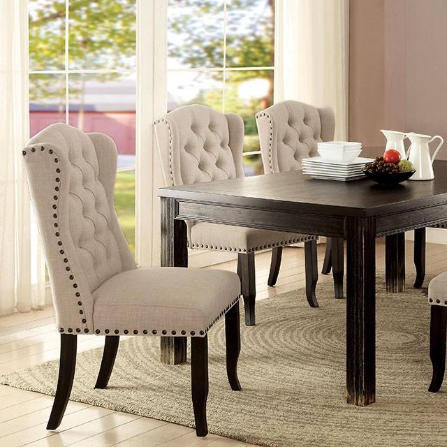 Sania I Antique Black 72" Dining Table - LATIN HOME FURNITURE - (POMONA,CA)