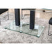 Richfield Black/Chrome Dining Table - LATIN HOME FURNITURE - (POMONA,CA)