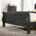 Louis Philippe E.King Bed Black, Cherry, & Gray - LATIN HOME FURNITURE - (POMONA,CA)