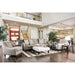 Dorset Light Gray/Pattern Square Chair - LATIN HOME FURNITURE - (POMONA,CA)