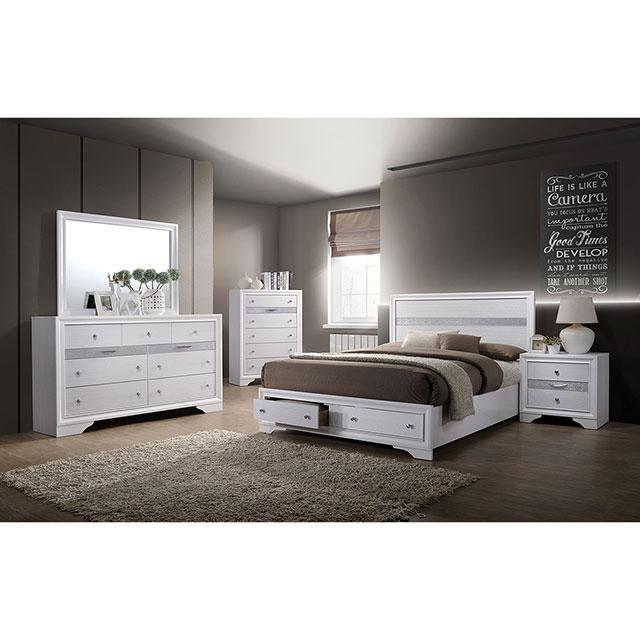 Chrissy White Chest - LATIN HOME FURNITURE - (POMONA,CA)