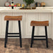 Biasca 29" Stool (2/CTN) White, Brown, & Black - LATIN HOME FURNITURE - (POMONA,CA)