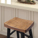 Biasca 29" Stool (2/CTN) White, Brown, & Black - LATIN HOME FURNITURE - (POMONA,CA)