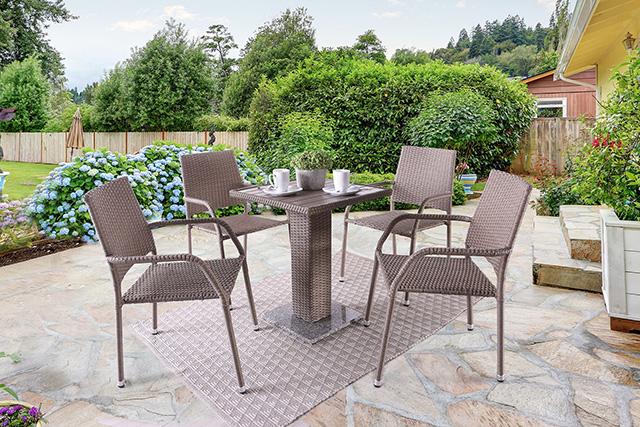 Aminta 3 & 5 Piece Patio Bistro Set