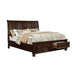 Castor Bed Black, Chrome, & White - LATIN HOME FURNITURE - (POMONA,CA)