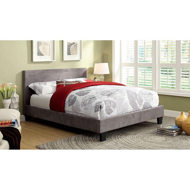 Winn Park Full Bed Grey & Cream - LATIN HOME FURNITURE - (POMONA,CA)