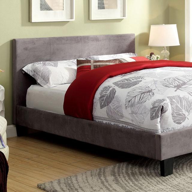 Winn Park Full Bed Grey & Cream - LATIN HOME FURNITURE - (POMONA,CA)