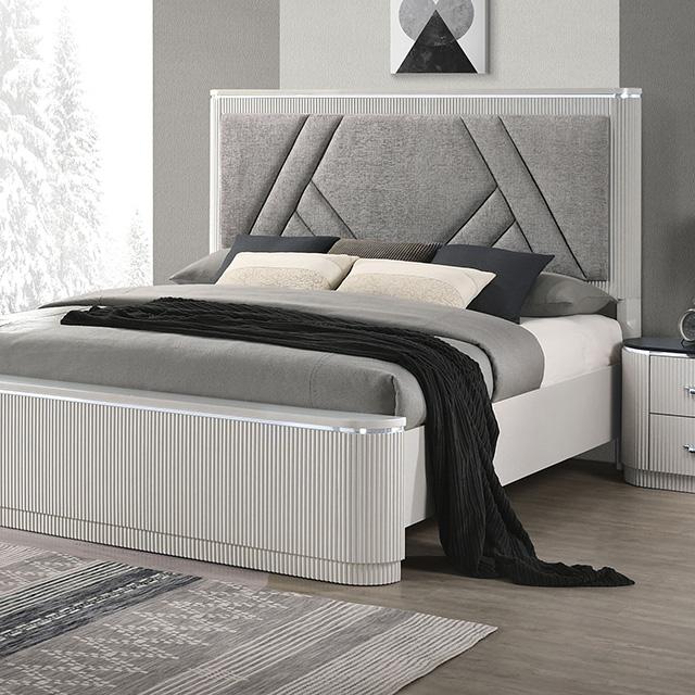Aldgate Queen & E.King Bed - LATIN HOME FURNITURE - (POMONA,CA)