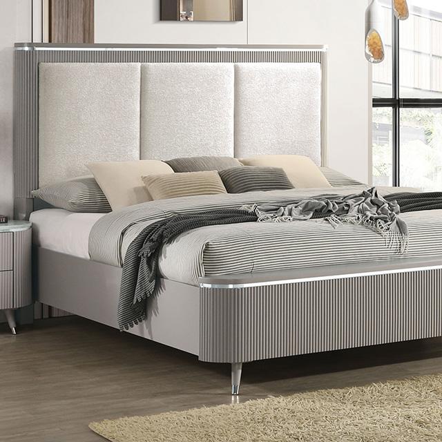 Aldridge Queen & E.King Bed - LATIN HOME FURNITURE - (POMONA,CA)