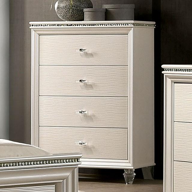 ALLIE Chest Beige & Brown - LATIN HOME FURNITURE - (POMONA,CA)