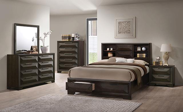 Caistor E.King & Queen Bed - LATIN HOME FURNITURE - (POMONA,CA)