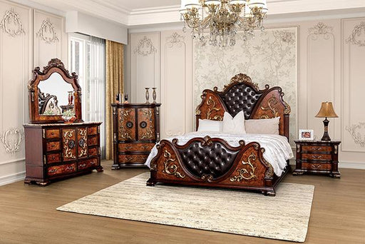 Aquilina King & Queen Bed - LATIN HOME FURNITURE - (POMONA,CA)