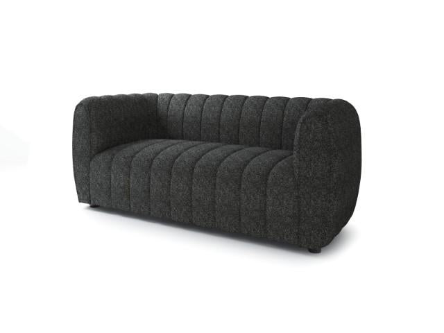 AVERSA Loveseat, Black, Gray, & White - LATIN HOME FURNITURE - (POMONA,CA)