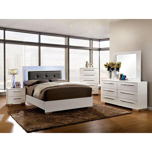 CLEMENTINE Glossy White Dresser - LATIN HOME FURNITURE - (POMONA,CA)