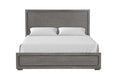 Crowthorne E.King & Queen Bed Grey & White - LATIN HOME FURNITURE - (POMONA,CA)