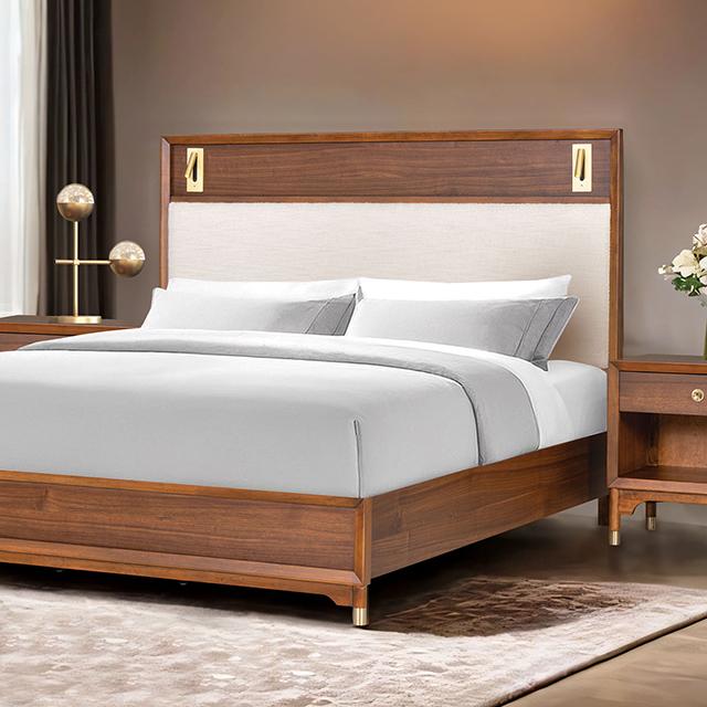 Hepburne E.King & Queen Bed With Storage & Without Storage - LATIN HOME FURNITURE - (POMONA,CA)