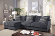 Kaylee Gray L-Shaped Sectional - LATIN HOME FURNITURE - (POMONA,CA)