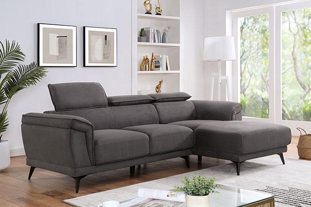 NAPANEE Sectional, Dark Gray