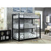 Olga I Antique Black Full/Full Bunk Bed - LATIN HOME FURNITURE - (POMONA,CA)