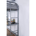 Opal Iii Black & Silver Twin Loft Bed - LATIN HOME FURNITURE - (POMONA,CA)