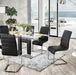 Richfield Black/Chrome Dining Table - LATIN HOME FURNITURE - (POMONA,CA)