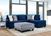 WALDPORT Swivel Chair, Navy - LATIN HOME FURNITURE - (POMONA,CA)