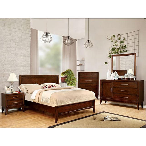 SNYDER Brown Cherry Mirror - LATIN HOME FURNITURE - (POMONA,CA)