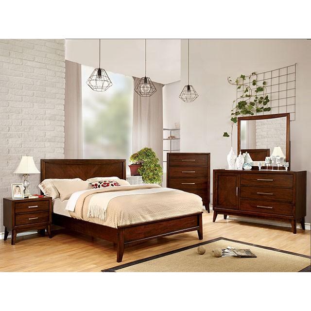 SNYDER Brown Cherry Mirror - LATIN HOME FURNITURE - (POMONA,CA)