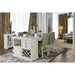 Sutton Antique White Counter Ht. Table - LATIN HOME FURNITURE - (POMONA,CA)
