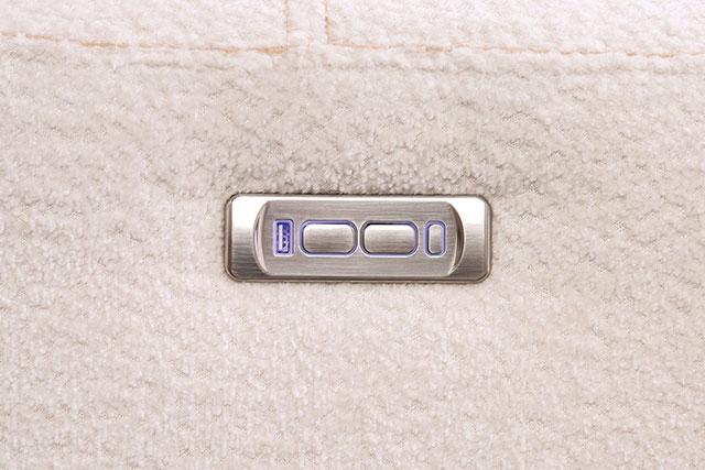 MORCOTE Power Recliner, Beige - LATIN HOME FURNITURE - (POMONA,CA)